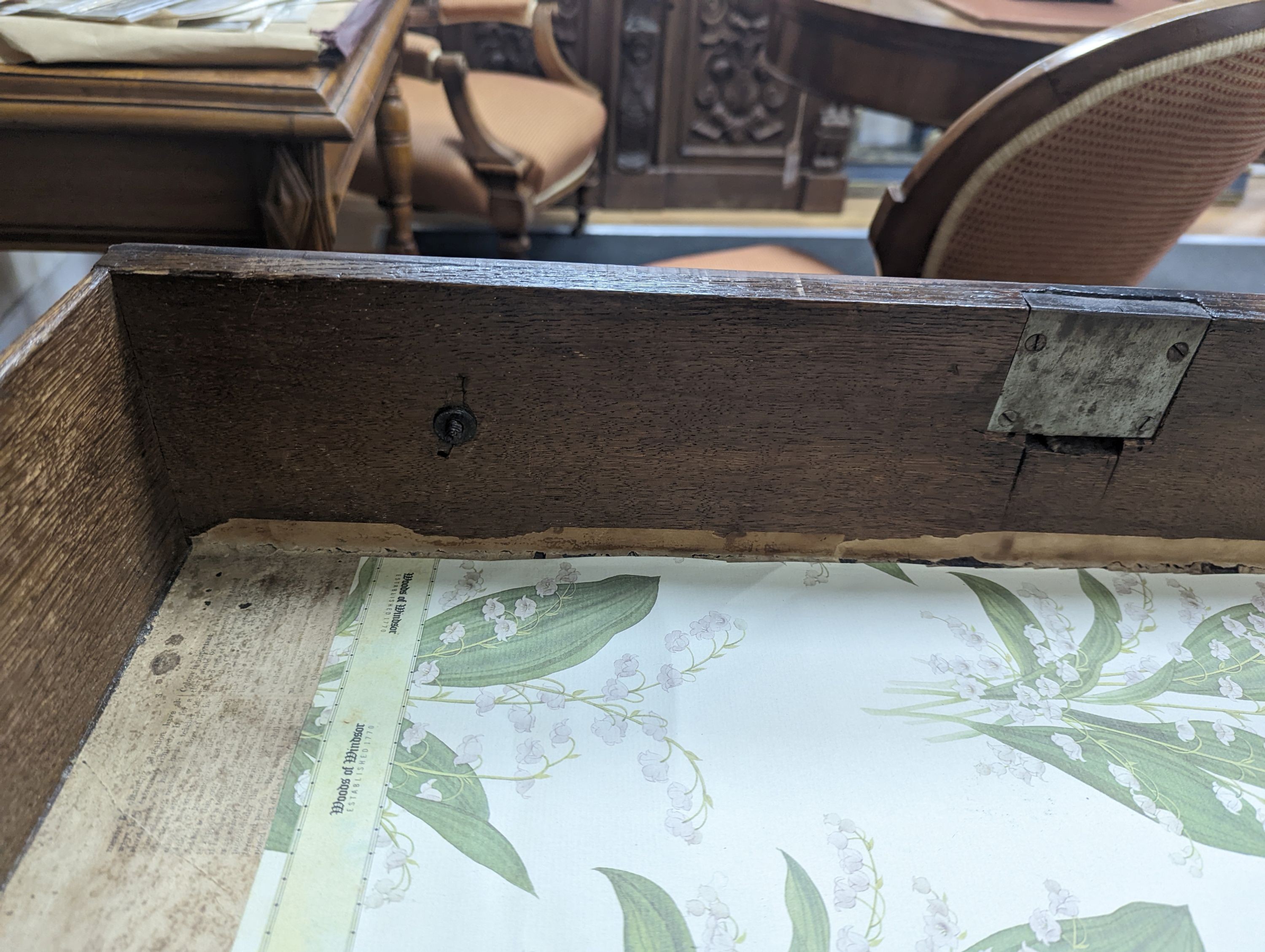 A small 18th century mahogany chest, (formerly a bachelor's chest) width 75cm, depth 37cm, height 71cm